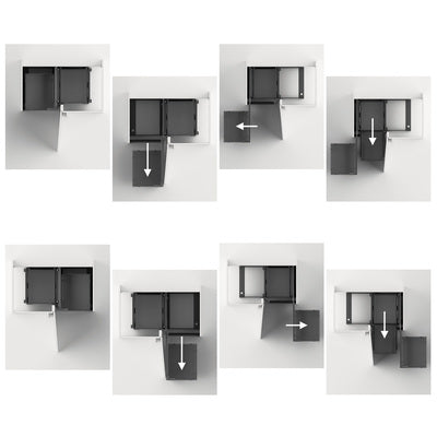 Hettich Germany Orta 200/400, corner unit swivel pull-out, all inclusive set