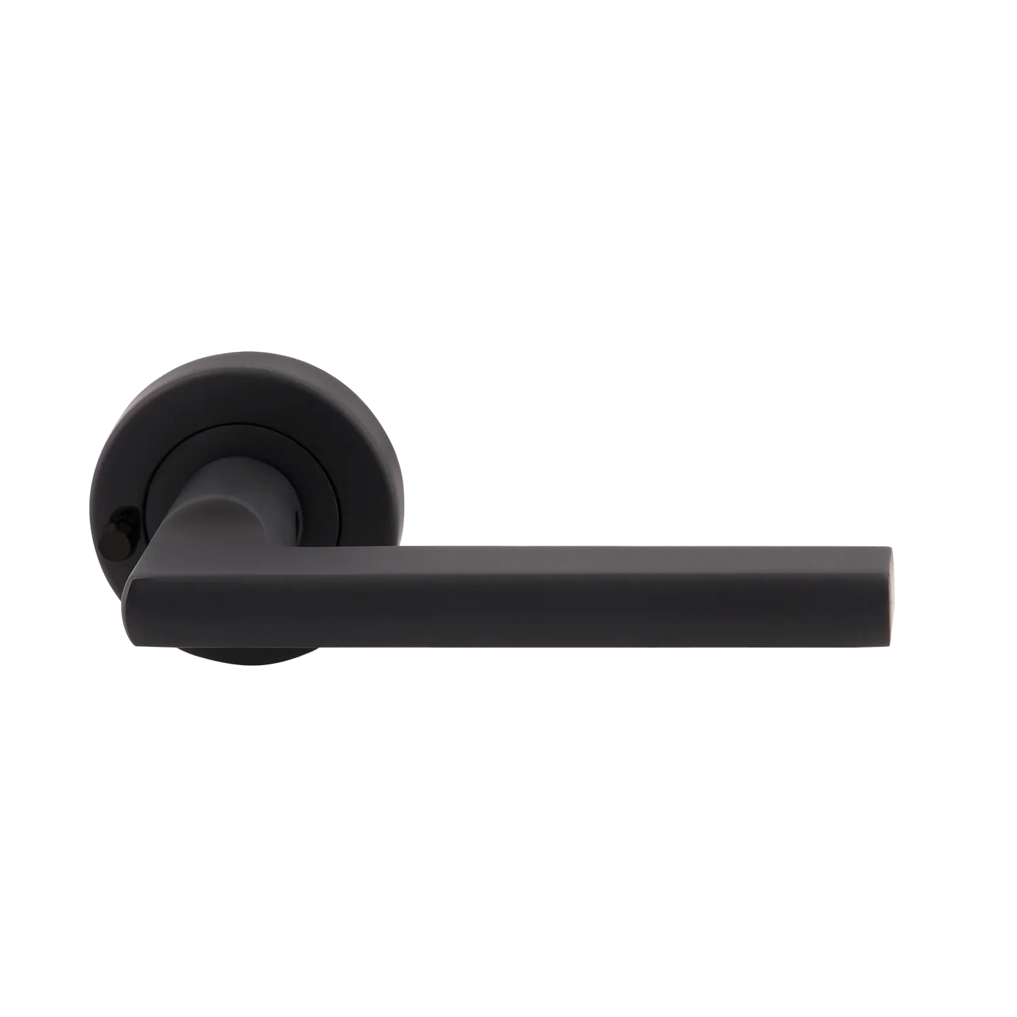 MILES NELSON DOOR HANDLES MILANO RANGE PARMA INTERGRATED PRIVACY SET 55MM ROUND ROSE  FINISH WITH SATIN NICKEL ,MATT BLACK,MIRRORED BLACK,SATIN GRAPHITE