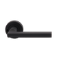 MILES NELSON DOOR HANDLES MILANO RANGE PARMA INTERGRATED PRIVACY SET 55MM ROUND ROSE  FINISH WITH SATIN NICKEL ,MATT BLACK,MIRRORED BLACK,SATIN GRAPHITE