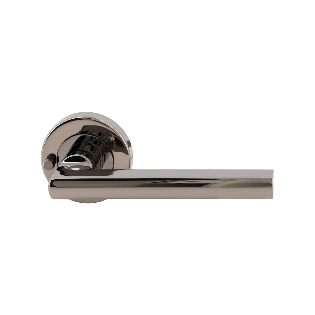 MILES NELSON DOOR HANDLES MILANO RANGE PARMA INTERGRATED PRIVACY SET 55MM ROUND ROSE  FINISH WITH SATIN NICKEL ,MATT BLACK,MIRRORED BLACK,SATIN GRAPHITE