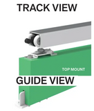 Cowdroy Triump Sliding Door Track System for Single Internal Doors components 68kg (Top mount track & Wall mount track)
