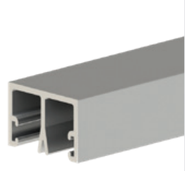 Cowdroy Ball Bearing Sliding Glass Door Track System Components 22Kg - Metre ,4500mm (Mill & Anodised)