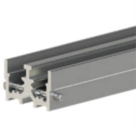 Cowdroy Ball Bearing Sliding Glass Door Track System Components 22Kg - Metre ,4500mm (Mill & Anodised)