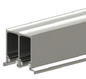 Cowdroy MKII Sashless Sliding Glass Door Track System and Components 52Kg - Metre ,40mm & 4500mm (White ,Black & Anodised)