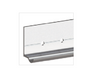 Cowdroy Arrow Sliding Track System 35kg Single for Internal Doors Track Set for One Sliding Door and components 35kg