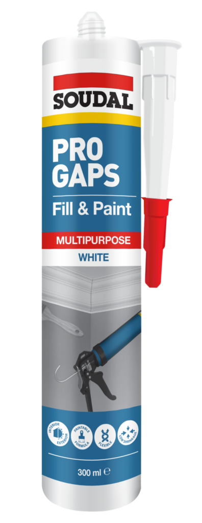 SOUDAL PRO GAPS FILL & PAINT 300ML 2&3PK -  PRICED PER UNIT - MINIMUM ORDER QUANTITY 12 UNITS