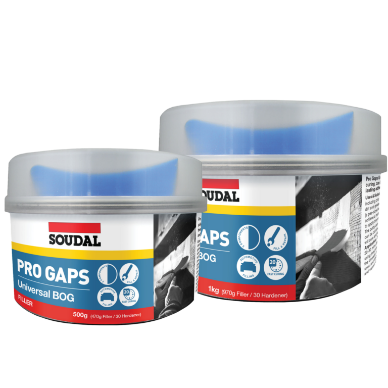 SOUDAL PRO GAPS UNIVERSAL BOG FILLER  500GM & 1KG - PRICED PER UNIT - MINIMUM ORDER QUAINTY 6 UNITS