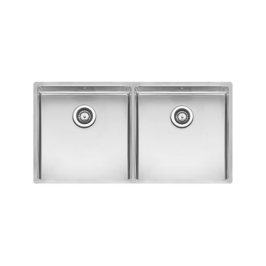 Ikon Reginox New York  400 x 400 + 400 x 400 Double Bowl - comfort waste