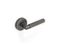 MILES NELSON DOOR HANDLES S RANGE SCARLETT KNURLED PASSAGE SET SATIN GRAPHITE