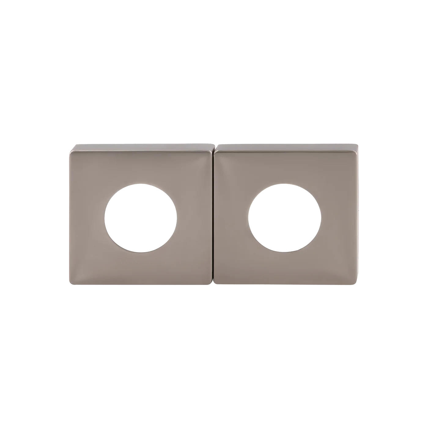 MILES NELSON DOOR HANDLESS RANGE SQUARE ROSETTE (PAIR) ( FOR PASSAGE AND DUMMY HANDLE ) SATIN CHROME,MATT BLACK & SATIN GRAPHITE