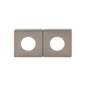 MILES NELSON DOOR HANDLESS RANGE SQUARE ROSETTE (PAIR) ( FOR PASSAGE AND DUMMY HANDLE ) SATIN CHROME,MATT BLACK & SATIN GRAPHITE