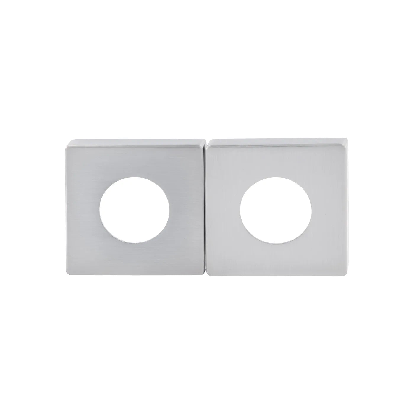 MILES NELSON DOOR HANDLESS RANGE SQUARE ROSETTE (PAIR) ( FOR PASSAGE AND DUMMY HANDLE ) SATIN CHROME,MATT BLACK & SATIN GRAPHITE