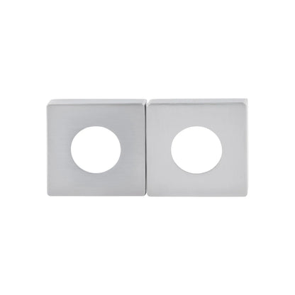 MILES NELSON DOOR HANDLESS RANGE SQUARE ROSETTE (PAIR) ( FOR PASSAGE AND DUMMY HANDLE ) SATIN CHROME,MATT BLACK & SATIN GRAPHITE