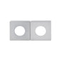 MILES NELSON DOOR HANDLESS RANGE SQUARE ROSETTE (PAIR) ( FOR PASSAGE AND DUMMY HANDLE ) SATIN CHROME,MATT BLACK & SATIN GRAPHITE