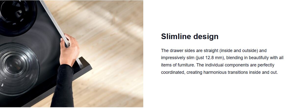 Blum LEGRABOX pure complete set drawer Length 500mm Height 80mm - 257mm ( 5 Options) 40kg