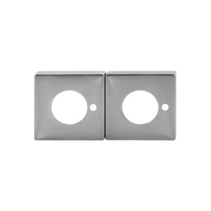 MILES NELSON DOOR HANDLES S RANGE SQUARE ROSETTE (FOR PRIVACY) - SATIN CHROME,MATT BLACK & SATIN GRAPHITE