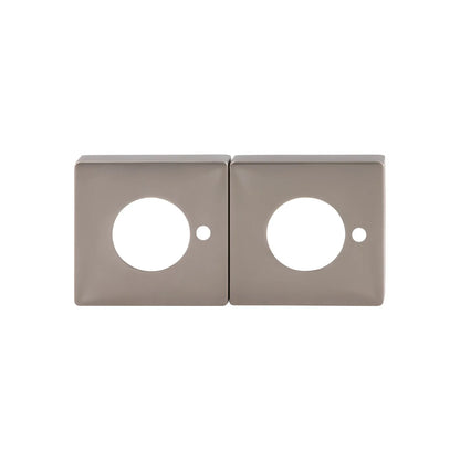 MILES NELSON DOOR HANDLES S RANGE SQUARE ROSETTE (FOR PRIVACY) - SATIN CHROME,MATT BLACK & SATIN GRAPHITE