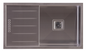 Blanco Germany Squareline Sink, Single Bowl With Drainer ( Length 770mm x Width 450mm ) & Double Bowl With Drainer  ( Width 400mm x Height 200mm ) Matt finish