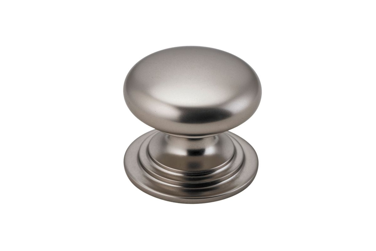 Iver Sarlat Cupboard Knob  32mm & 38mm - Available in 10 colours : Brushed Brass, Brushed Chrome, Brushed Gold PVD, Distressed Nickel, Matt Black, Polished Brass , Polished Chrome, Polished Nickel, Signature Brass  & Satin Nickel
