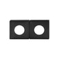 MILES NELSON DOOR HANDLESS RANGE SQUARE ROSETTE (PAIR) ( FOR PASSAGE AND DUMMY HANDLE ) SATIN CHROME,MATT BLACK & SATIN GRAPHITE
