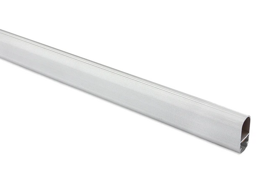 LOH ATLAS LED SILVER WARDROBE RAIL EXTRUSION FINISH SILVER 2  mts