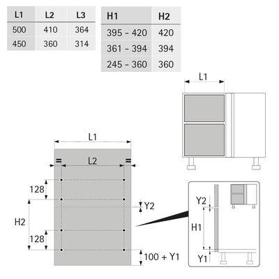 Hettich Germany Senio 300 all inclusive sets