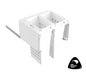 Tanova Designer Series 2 Pull Out Soft Close  Laundry Basket 600mm Cab - 2x36L Plastic Hampers White and White Gray