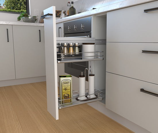 Tanova Giamo Soft Close Side-Mounted Pull Out Unit 2 Tier and 3 Tier Solid Base
