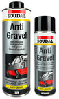 SOUDAL ANTI-GRAVEL PROTECTIVE COATING 500ML BLACK SPRAY PRICED PER UNIT MINIMUM ORDER QUANTITY 12 UNITS