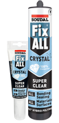 SOUDAL GORILLA FIXALL CRYSTAL SEALANT & ADHESIVE 125ML & 290ML CLEAR -  PRICED PER UNIT - MINIMUM ORDER QUANTITY 12 UNITS