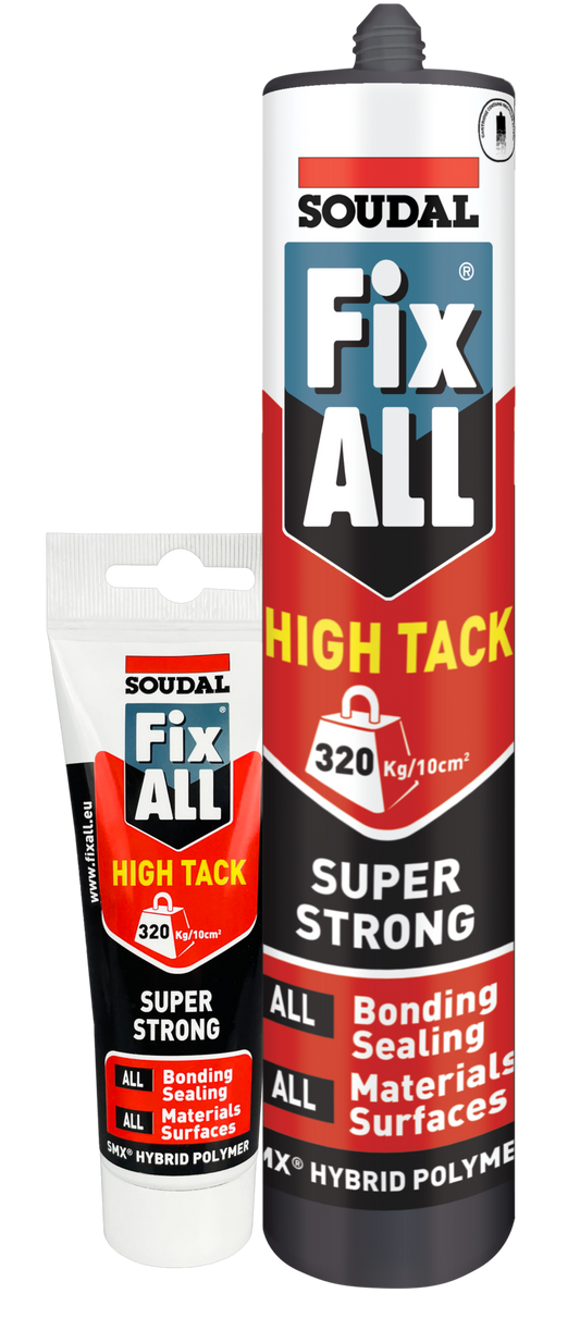 SOUDAL GORILLA FIXALL HIGH TACK ADHESIVE 125ML & 290ML BLACK,WHITE,GREY -  PRICED PER UNIT - MINIMUM ORDER QUANTITY 12 UNITS