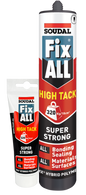 SOUDAL GORILLA FIXALL HIGH TACK ADHESIVE 125ML & 290ML BLACK,WHITE,GREY -  PRICED PER UNIT - MINIMUM ORDER QUANTITY 12 UNITS