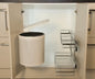 Tanova Swing Out  Door Mounted Kitchen Bins- Single 12L Plastic