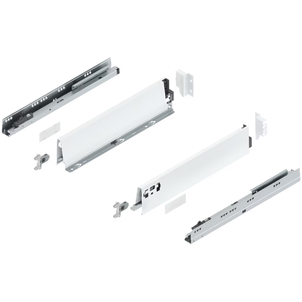 Blum Tandembox Antaro Kitset length 400mm X 98.5mm - 224mm (Height 4 Options ) 30KG Silk White