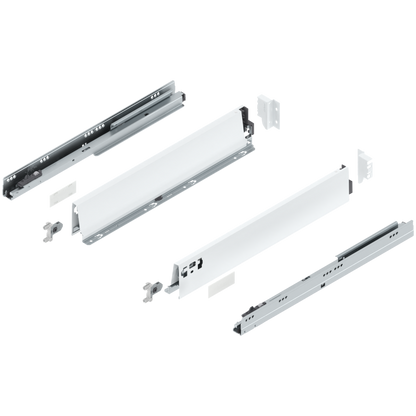 Blum Tandembox Antaro Kitset length 500mm X 98.5mm - 224mm (Height 5 Options ) 65KG Silk White