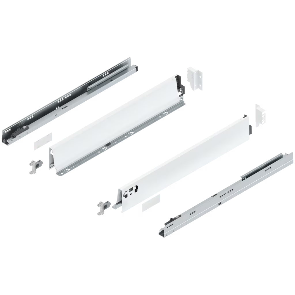 Blum Tandembox Antaro Kitset length 550mm X 98.5mm - 224mm (Height 5 Options ) 30KG Silk White