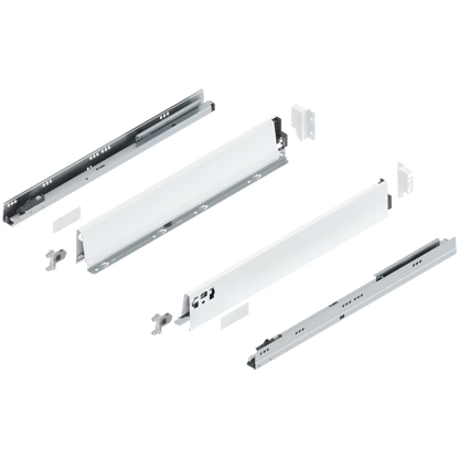 Blum Tandembox Antaro Kitset length 550mm X 98.5mm - 224mm (Height 5 Options ) 30KG Silk White