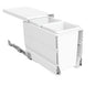 Tanova Designer Series pull out soft close kitchen waste bin  300mm cabinet White and Charcoal