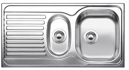 Blanco Germany Tipo 6 S & 6 XL - Basic Drainer Board Design, with 3.5" Basket Strainer , Blanco Stainless Range  Stainless steel
