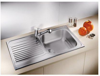 Blanco Germany Tipo 6 S & 6 XL - Basic Drainer Board Design, with 3.5" Basket Strainer , Blanco Stainless Range  Stainless steel