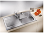 Blanco Germany Tipo 6 S & 6 XL - Basic Drainer Board Design, with 3.5" Basket Strainer , Blanco Stainless Range  Stainless steel