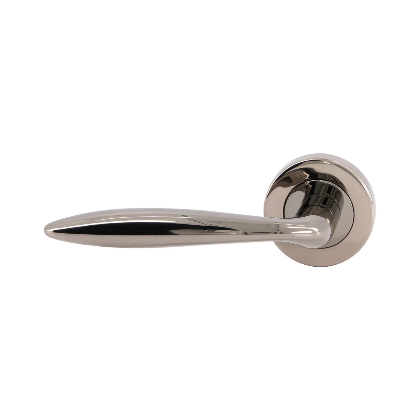 MILES NELSON DOOR HANDLES MILANO RANGE TIVOLI LEFT HAND  AND RIGHT HAND DUMMY SET 55MM ROUND ROSE (SINGLE) INCLUDES TAYLOR SPINDLE FINISH WITH SATIN NICKEL ,SATIN NICKEL HANG SELL,MIRRORED BLACK,SATIN GRAPHITE