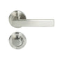 MILES NELSON DOOR HANDLES MILANO RANGE VERONA SEPARATE PRIVACY SET INCLUDES LATCH 55MM ROUND ROSE-SATIN NICKEL,MATT BLACK,SATIN GRAPHITE