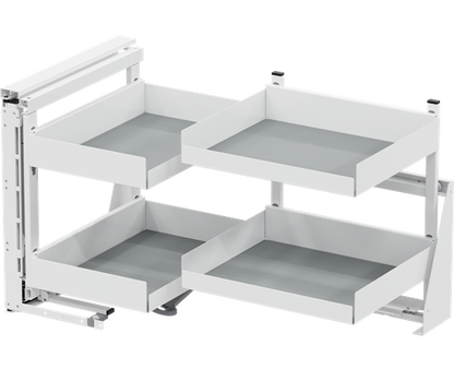Tanova Vauth Sagel COR Fold - Essentio Style - 800mm & 900mm Cabinet - Left Hand and Right Hand - 4 Baskets -  White, Lava Grey