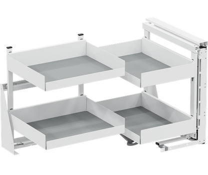 Tanova Vauth Sagel COR Fold - Essentio Style - 800mm & 900mm Cabinet - Left Hand and Right Hand - 4 Baskets -  White, Lava Grey