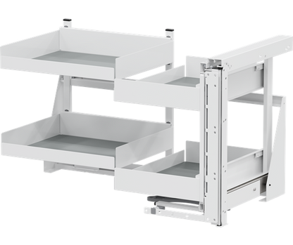 Tanova Vauth Sagel COR Fold - Essentio Style - 800mm & 900mm Cabinet - Left Hand and Right Hand - 4 Baskets -  White, Lava Grey