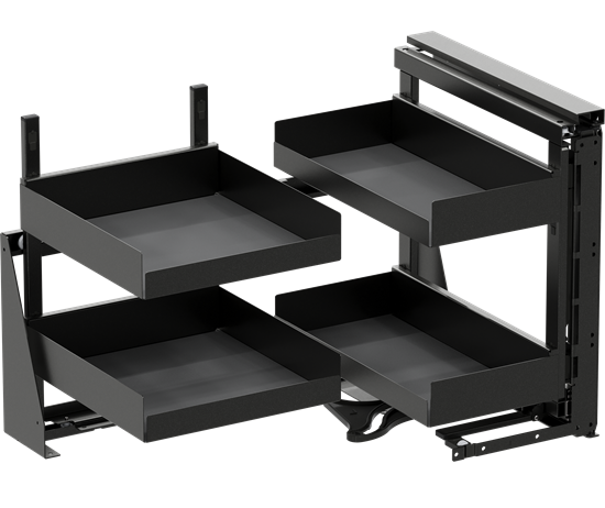 Tanova Vauth Sagel COR Fold - Essentio Style - 800mm & 900mm Cabinet - Left Hand and Right Hand - 4 Baskets -  White, Lava Grey