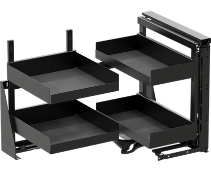Tanova Vauth Sagel COR Fold - Essentio Style - 800mm & 900mm Cabinet - Left Hand and Right Hand - 4 Baskets -  White, Lava Grey