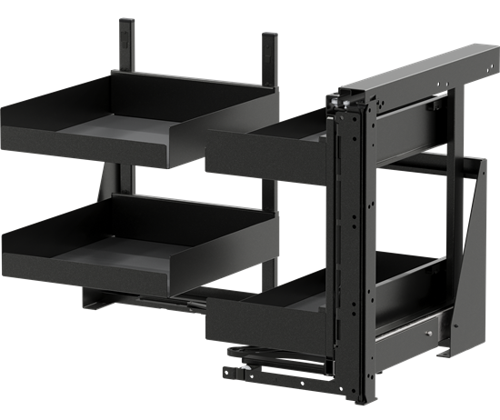 Tanova Vauth Sagel COR Fold - Essentio Style - 800mm & 900mm Cabinet - Left Hand and Right Hand - 4 Baskets -  White, Lava Grey