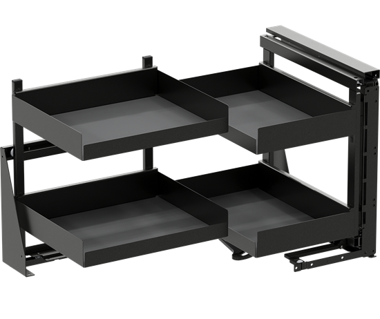 Tanova Vauth Sagel COR Fold - Essentio Style - 800mm & 900mm Cabinet - Left Hand and Right Hand - 4 Baskets -  White, Lava Grey